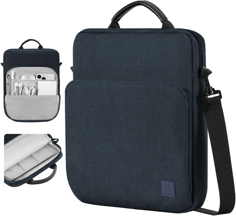 Dadanism 13 Inch Tablet Sleeve Shoulder Bag with Handle for iPad Pro 13" M4 2024, iPad Air 13", iPad Pro 12.9", Galaxy Tab S10+ Plus/S9 FE+/S9+ Plus 12.4", reMarkable Paper Pro 11.8", Indigo - Image 1